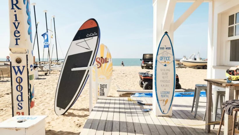 River Woods Beach Club in Knokke, watersportactiviteiten