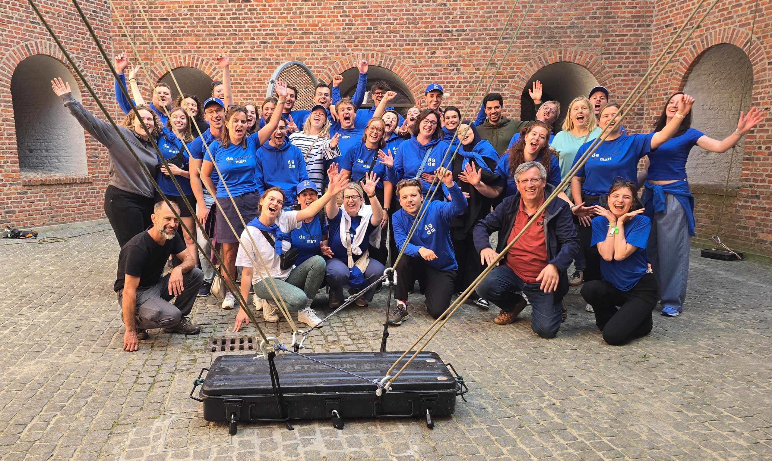 Équipe en teambuilding au Fort Napoleon à Ostende