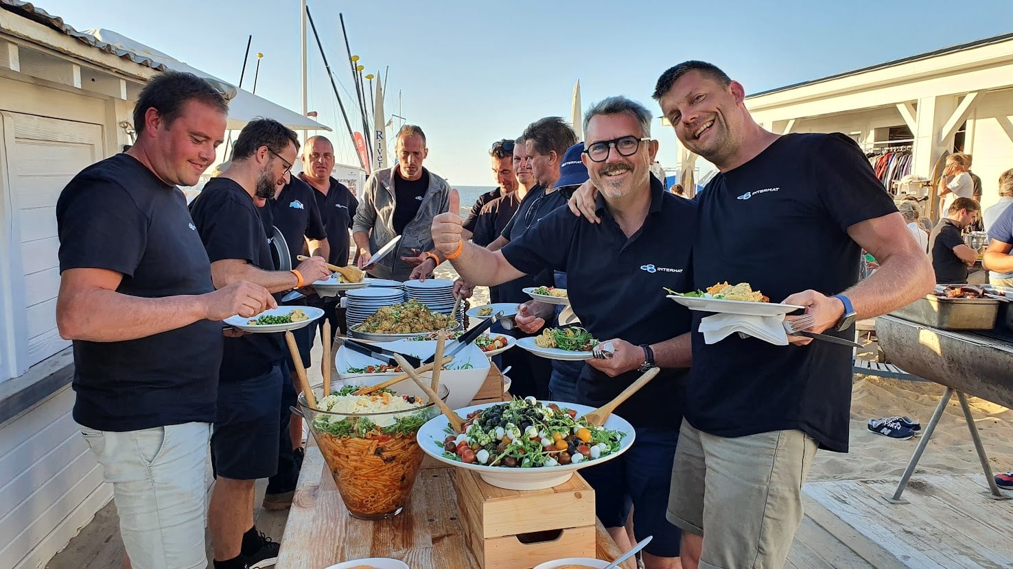 Teamlunch en catering tijdens een teambuilding in Knokke